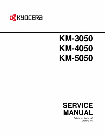 kyocera km 5050 service manual revised on 12 18 2007